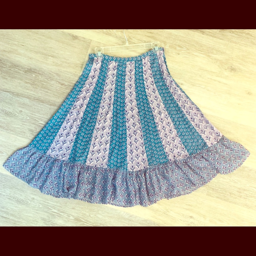 AMERICAN RETRO PARIS BOHO PINUP VINTAGE SKIRT Bohemian Style, Sheer & Gorgeous - Picture 6 of 6
